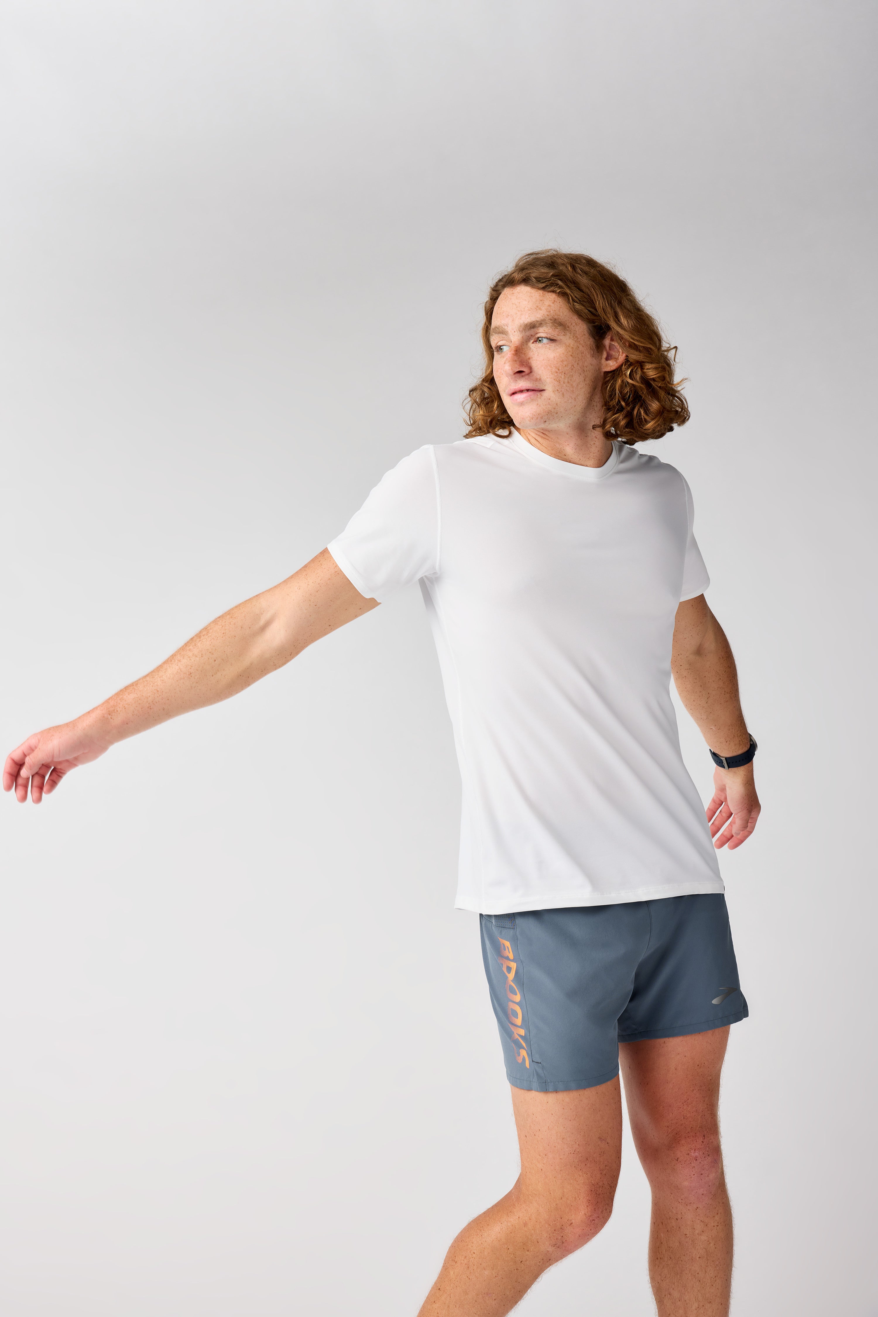Brooks Herren Luxuriös Kurzarm
