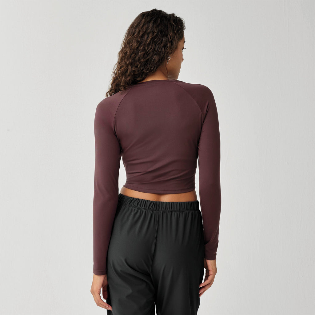 Brooks Frauen Luxuriös Crop Lang Ärmel