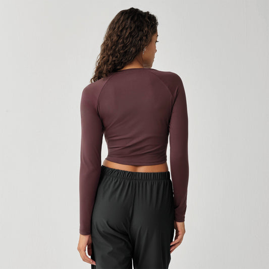 Brooks Frauen Luxuriös Crop Lang Ärmel