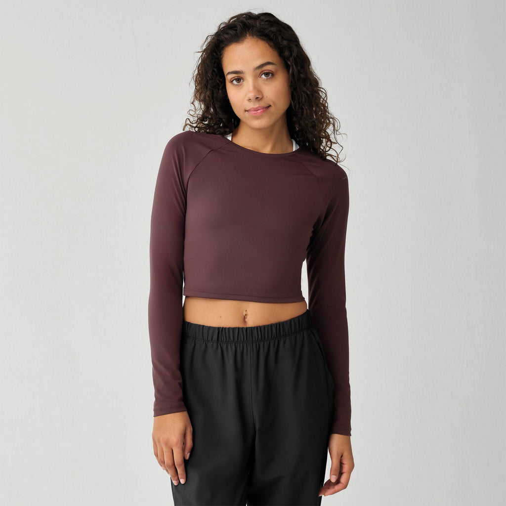 Brooks Frauen Luxuriös Crop Lang Ärmel