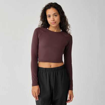 Brooks Frauen Luxuriös Crop Lang Ärmel