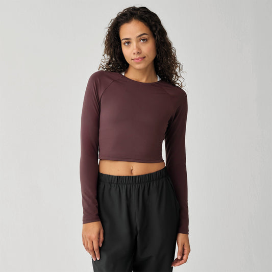Brooks Frauen Luxuriös Crop Lang Ärmel