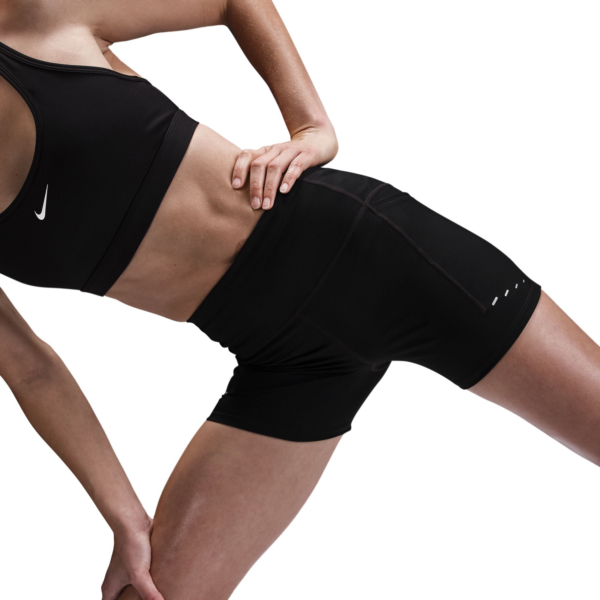 Nike Frauen Swift High-Waisted 4' Tight Running Shorts mit Taschen