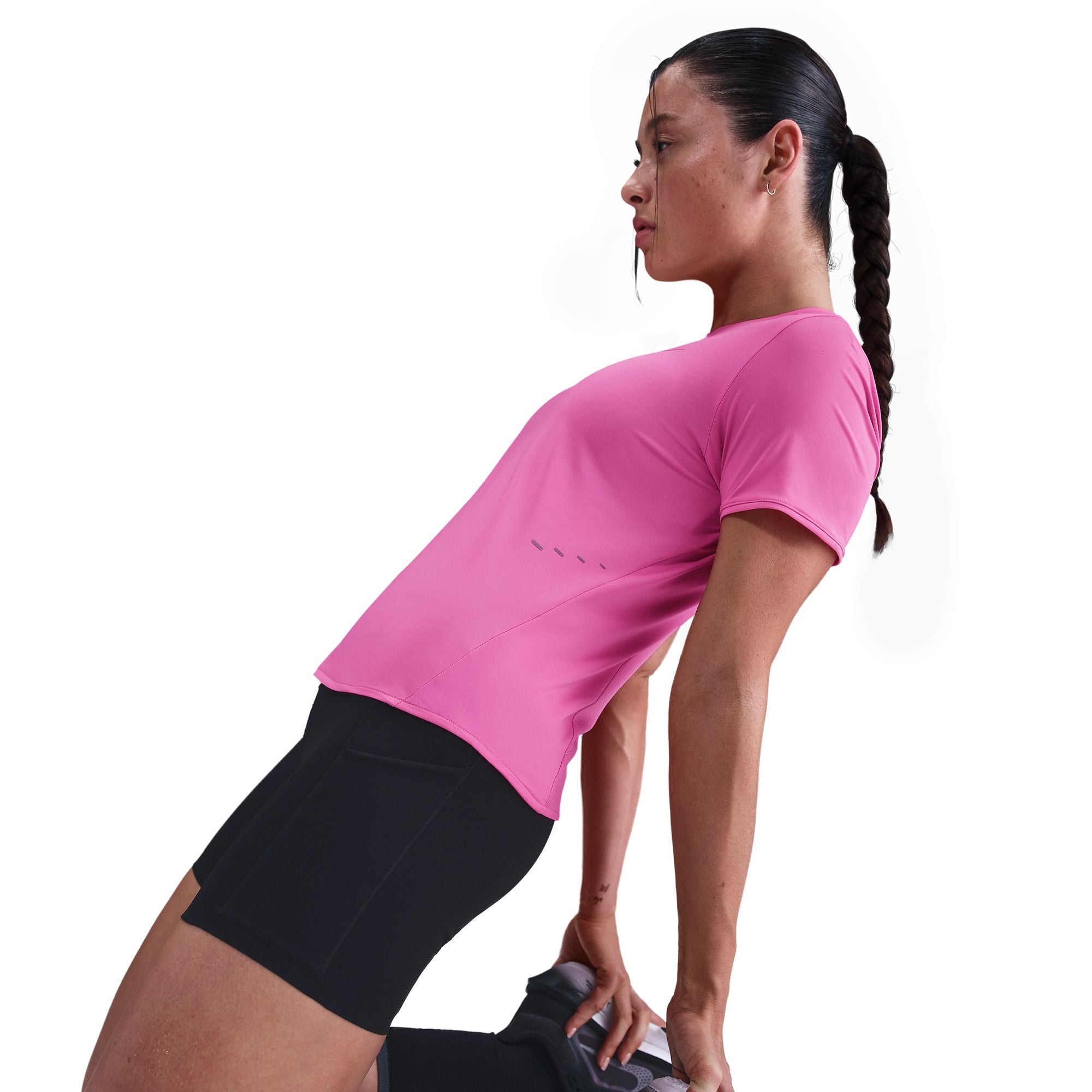 Nike Frauen Swift Dri-FIT Shorts-Sleeve Running Top