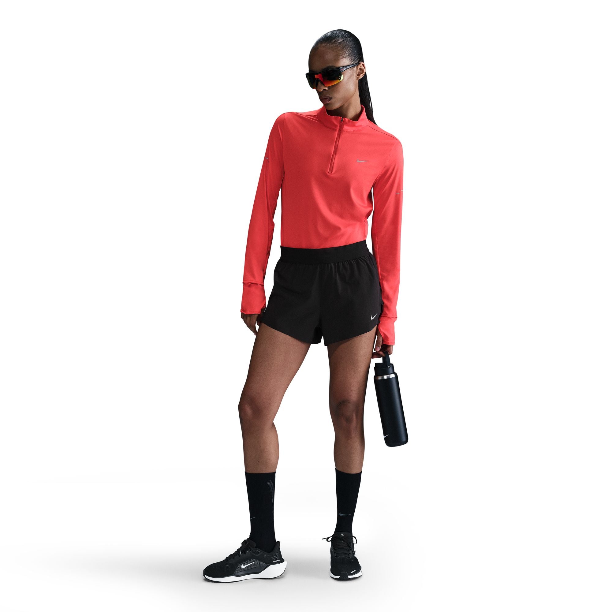 Nike Frauen Swift Dri-FIT Mid-Rise 2,5' Kurz-Lined Running Shorts