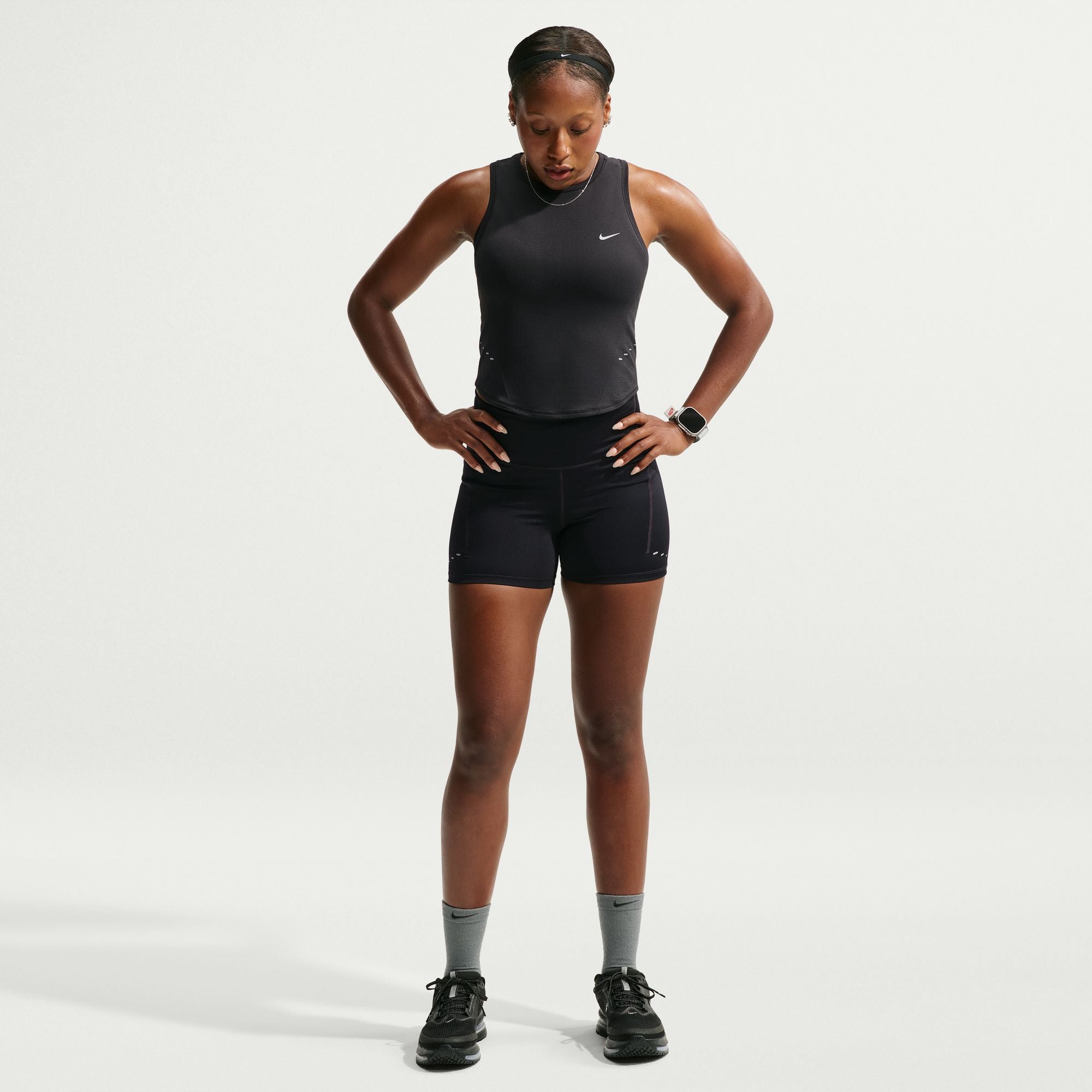 Nike Frauen Swift Dri-FIT Nahtlos Gekürzt Lauftank Top