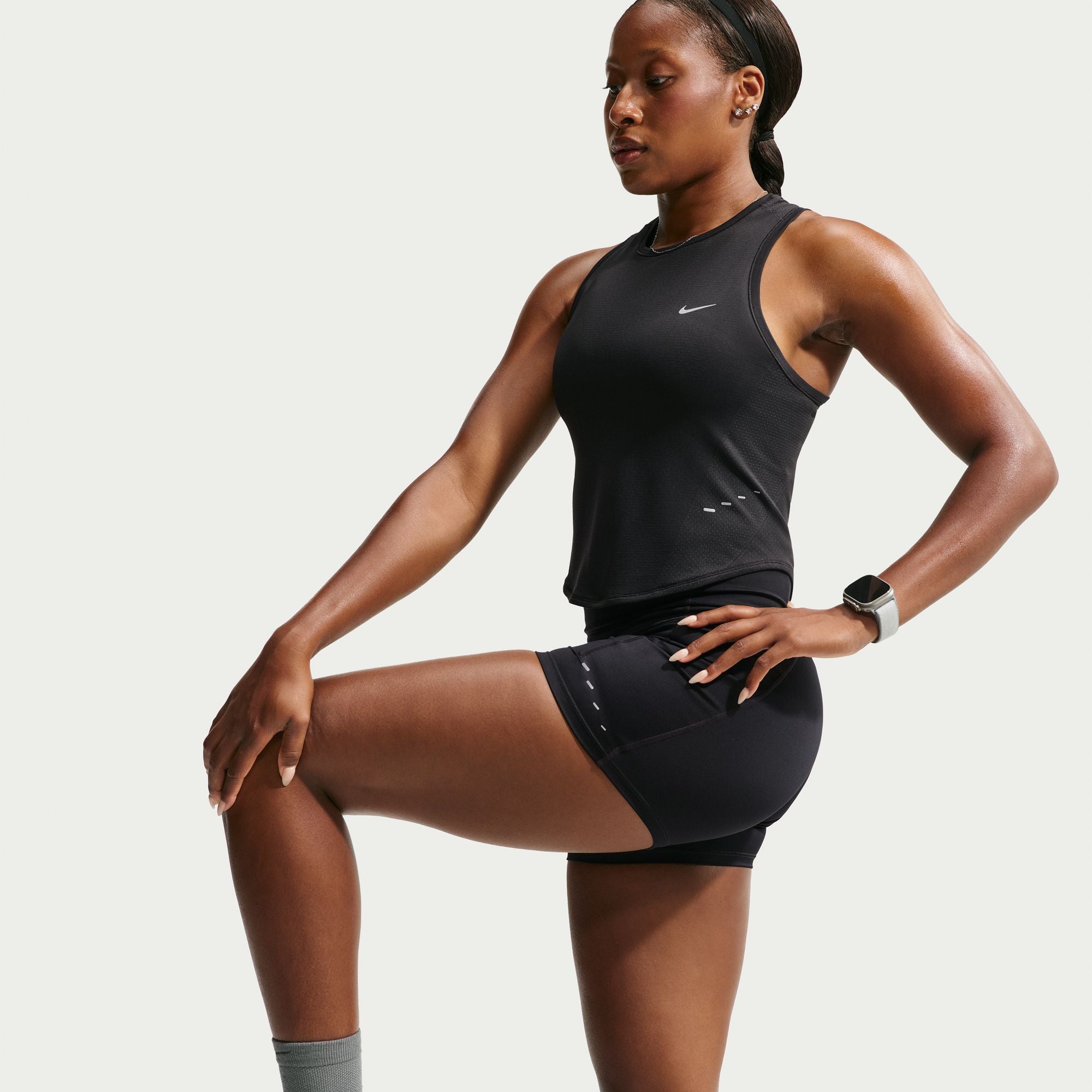 Nike Frauen Swift Dri-FIT Nahtlos Gekürzt Lauftank Top