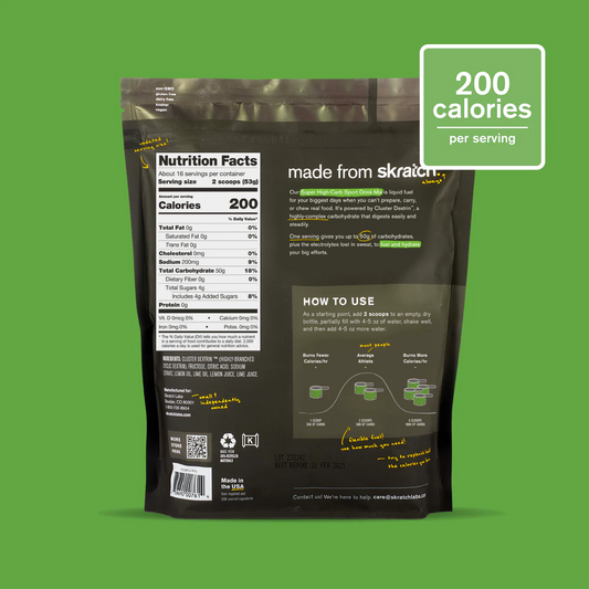 Skratch Labs Super High-Carb Sport Drink Mix Verschließbare Tasche (16 Portionen)